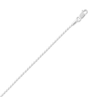 Thumbnail for Diamond Cut Rope Chain Necklace (1mm)