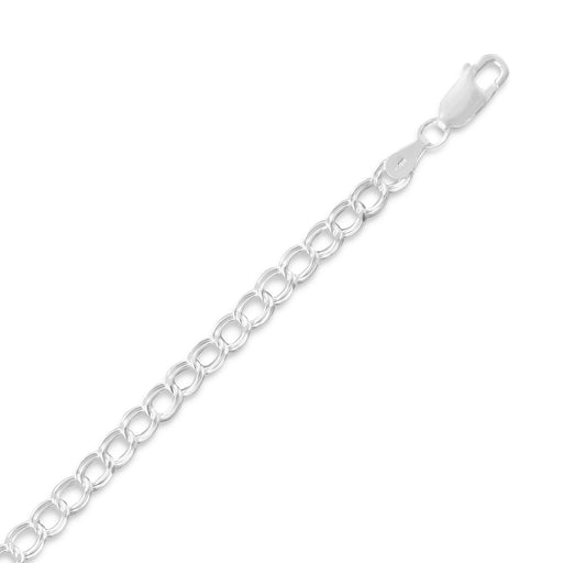 Diamond Cut Light Charm Bracelet (4.5mm)