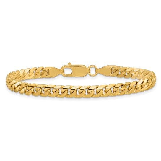 14karat 5mm Solid Miami Cuban Chain