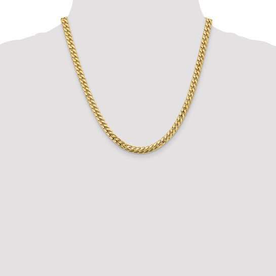 14karat 5.5mm Solid Miami Cuban Chain