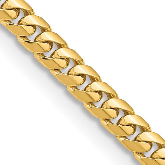 14karat 5.5mm Solid Miami Cuban Chain