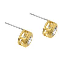 Thumbnail for Gold Bezel Stud Earrings