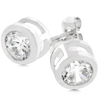 Thumbnail for Bezel Stud Earrings