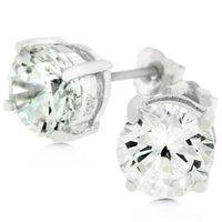 Thumbnail for 7mm Round Cut Stud Earrings
