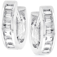 Thumbnail for Baguette Huggie Earrings