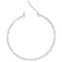 Thumbnail for Basic Silvertone Finish Hoop Earrings