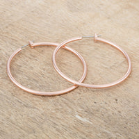 Thumbnail for 45mm Rose Gold Plated Hoop Earrings
