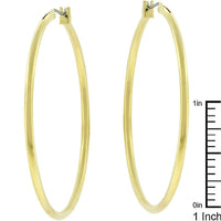 Thumbnail for Large Golden Hoop Earrings