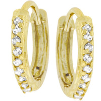 Thumbnail for Classic Petite Hoop Earrings Goldtone Finish
