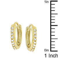 Thumbnail for Classic Petite Hoop Earrings Goldtone Finish