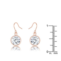 Thumbnail for 5.5 Ct Rose Gold CZ Drop Earrings