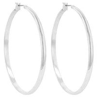 Thumbnail for Classic Hoop (Rhodium Plated)