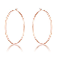 Thumbnail for 55mm Rose Gold Plated Classic Hoop Earrings