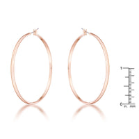 Thumbnail for 55mm Rose Gold Plated Classic Hoop Earrings
