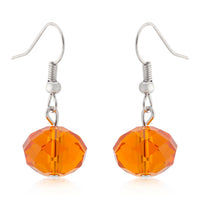 Thumbnail for Orange Faceted Bead Earrings