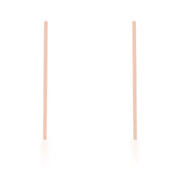 Thumbnail for Carolee Rose Gold Stainless Steel Long Line Drop Earrings