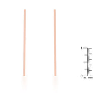 Thumbnail for Carolee Rose Gold Stainless Steel Long Line Drop Earrings