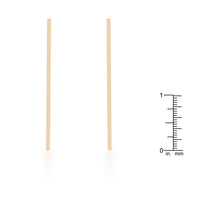 Thumbnail for Carolee Gold Stainless Steel Line Drop Earrings