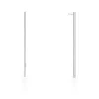 Thumbnail for Carolee Rhodium Stainless Steel Long Line Drop Earrings