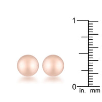 Thumbnail for Julia Rose Gold Sphere Stud Earrings