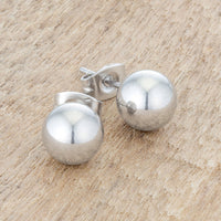 Thumbnail for Julie Rhodium Sphere Stud Earrings