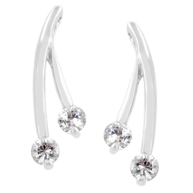 Branched Cubic Zirconia Earrings