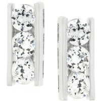 Thumbnail for Cubic Zirconia Slate Stud Earrings
