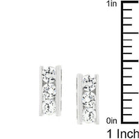 Thumbnail for Cubic Zirconia Slate Stud Earrings