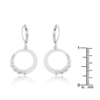 Thumbnail for Graduated Cubic Zirconia Circle Earrings