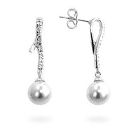 Thumbnail for Pearl Cubic Zirconia Dangle Earrings