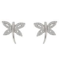 Thumbnail for Cubic Zirconia Dragonfly Earrings