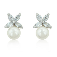 Thumbnail for Butterfly Pearl Stud Earrings