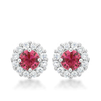 Thumbnail for Bella Bridal Earrings in Pink