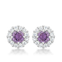 Thumbnail for Bella Bridal Earrings in Purple