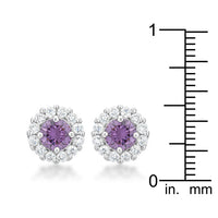 Thumbnail for Bella Bridal Earrings in Purple