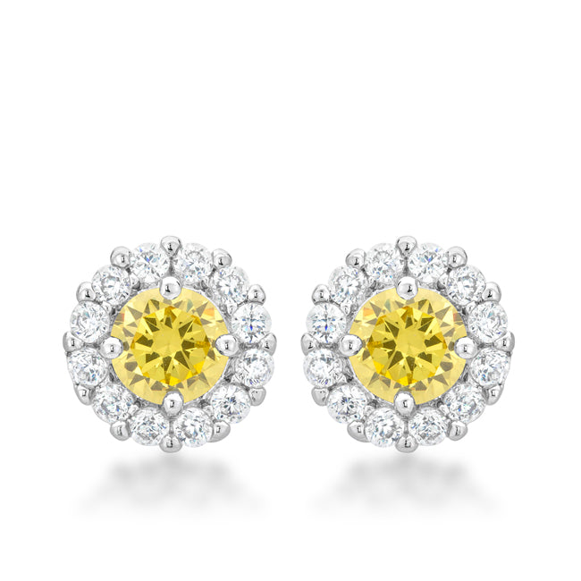 Bella Bridal Earrings in Yellow