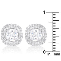 Thumbnail for Cushion Pave Stud Earrings