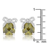 Thumbnail for Olivine Drop Earrings with Bow