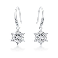 Thumbnail for Contemporary Rhodium Plated CZ Earrings