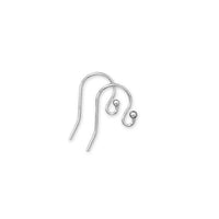 Thumbnail for Rhodium Plated Sterling Silver Ear Wires (5 Pair)