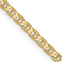 Thumbnail for 14karat 2.4mm Concave Anchor Chain