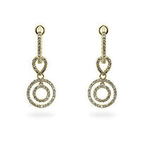 Thumbnail for Yellow Gold Diamond Dangles