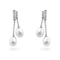Thumbnail for Pearl Diamond Dangles