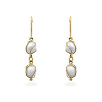 Thumbnail for Yellow Gold Pearl Drops