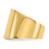 Thumbnail for 14k Yellow Gold Large Polished Dome Cigar Band