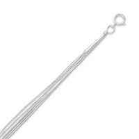 Thumbnail for 5 Strand Liquid Silver Necklace