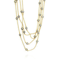 Thumbnail for Layered Bezel Golden Necklace