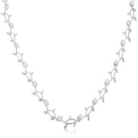 Thumbnail for Rhodium Plated Vineyard Necklace