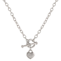 Thumbnail for Toggle Pave Heart Necklace