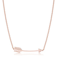 Thumbnail for Arianna Rose Gold Stainless Steel Arrow Necklace